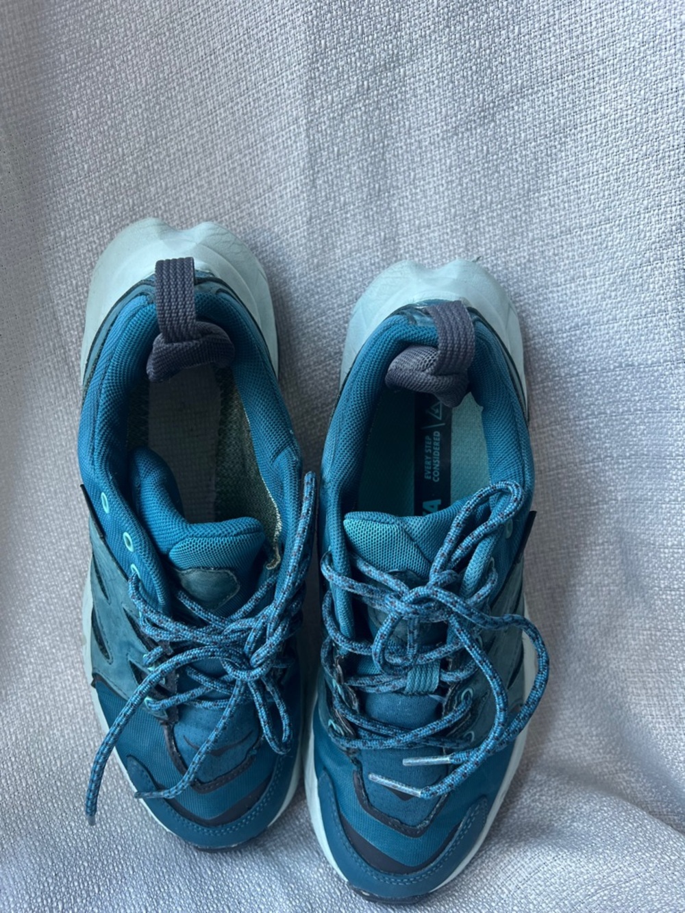 Hoka Teal and Light Aqua Trail Shoe - Picture 16 of 16